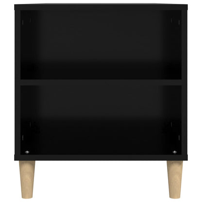 vidaXL Meuble TV Noir 102x44,5x50 cm Bois d'ingénierie