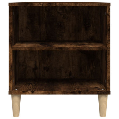 vidaXL Meuble TV chêne fumé 102x44,5x50 cm bois d'ingénierie