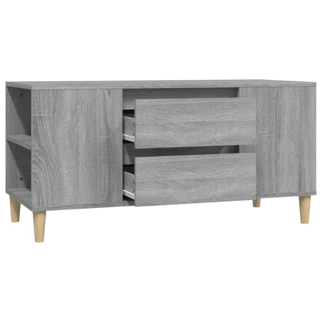 vidaXL TV-Schrank Grau Sonoma 102x44,5x50 cm Holzwerkstoff