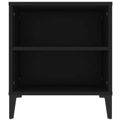 vidaXL Meuble TV Noir 102x44,5x50 cm Bois d'ingénierie