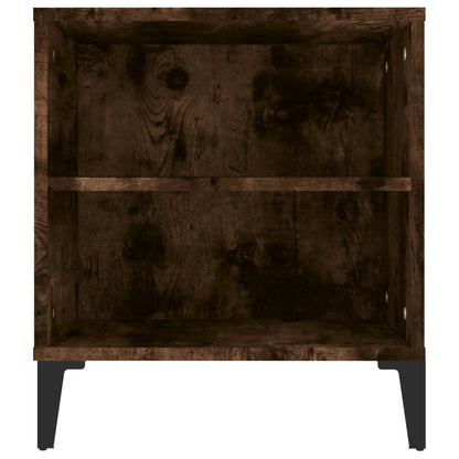 vidaXL Meuble TV chêne fumé 102x44,5x50 cm bois d'ingénierie
