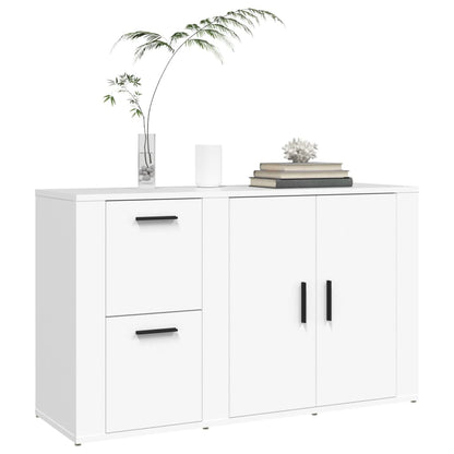 vidaXL Commode blanche 100x33x59,5 cm en bois d'ingénierie