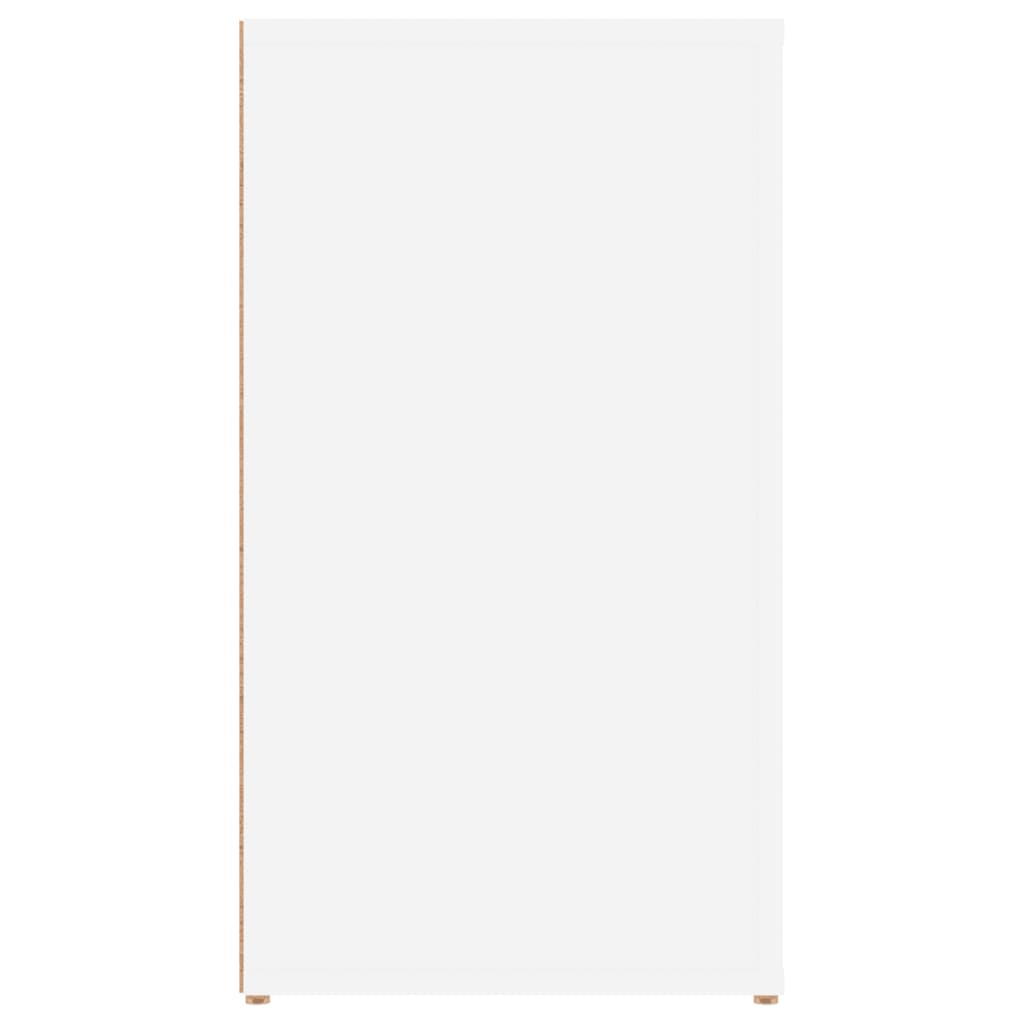 vidaXL Commode blanche 100x33x59,5 cm en bois d'ingénierie