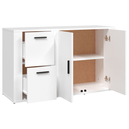 vidaXL Commode blanche 100x33x59,5 cm en bois d'ingénierie