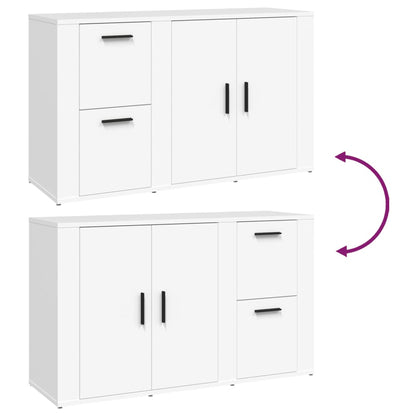 vidaXL Commode blanche 100x33x59,5 cm en bois d'ingénierie