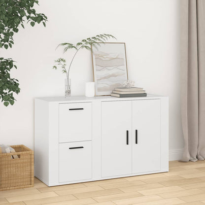 vidaXL Commode blanche 100x33x59,5 cm en bois d'ingénierie