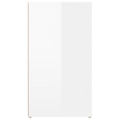 vidaXL Buffet haut brillant blanc 100x33x59,5 cm Bois d'ingénierie