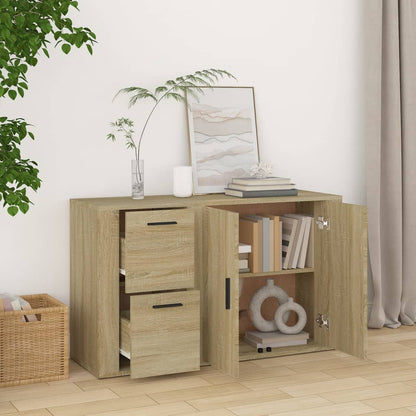 vidaXL Buffet Sonoma chêne 100x33x59,5 cm Bois d'ingénierie