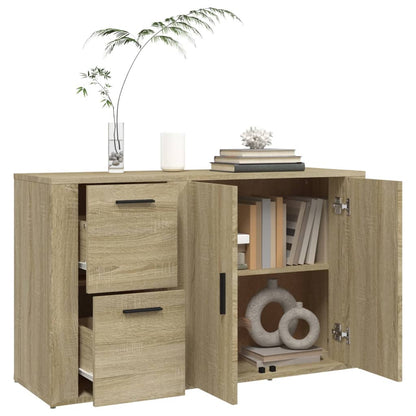 vidaXL Buffet Sonoma chêne 100x33x59,5 cm Bois d'ingénierie