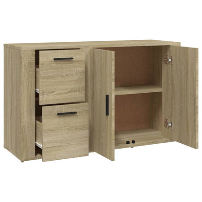 vidaXL Buffet Sonoma chêne 100x33x59,5 cm Bois d'ingénierie