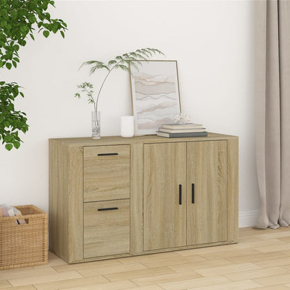 vidaXL Buffet Sonoma chêne 100x33x59,5 cm Bois d'ingénierie