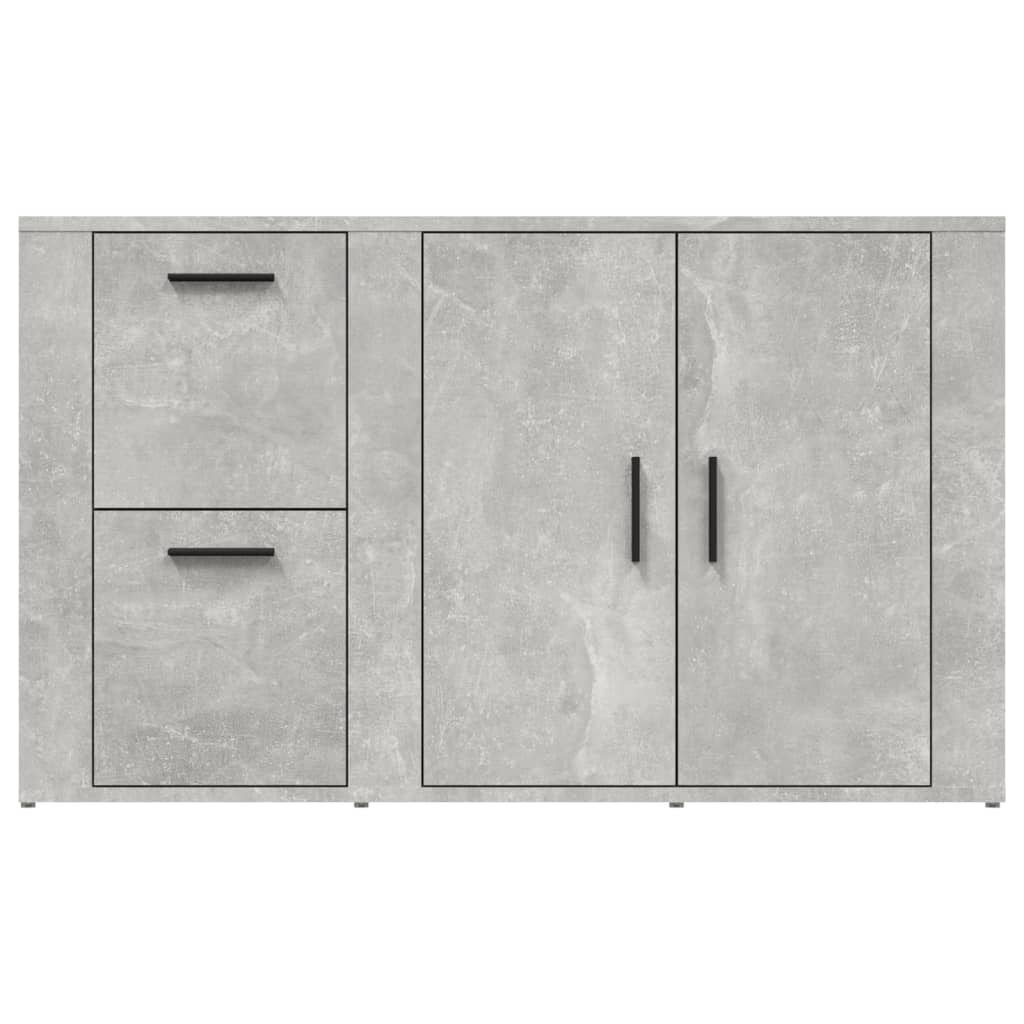 vidaXL Buffet Gris béton 100x33x59,5 cm Bois d'ingénierie