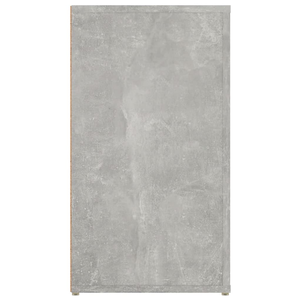 vidaXL Buffet Gris béton 100x33x59,5 cm Bois d'ingénierie