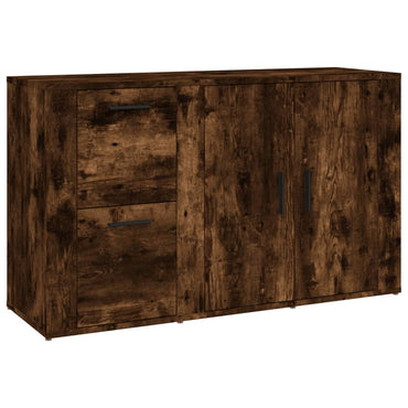 vidaXL Buffet chêne fumé 100x33x59,5 cm en bois d'ingénierie