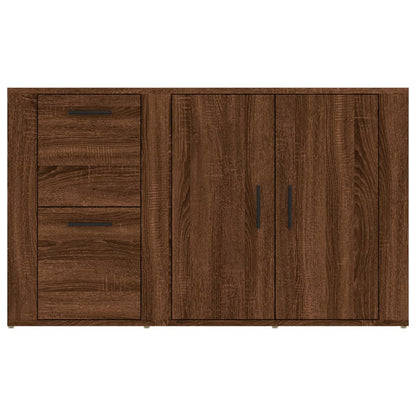 vidaXL Buffet marron aspect chêne 100x33x59,5 cm Bois d'ingénierie