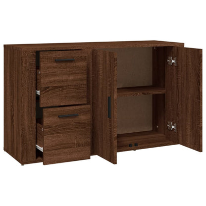 vidaXL Buffet marron aspect chêne 100x33x59,5 cm Bois d'ingénierie