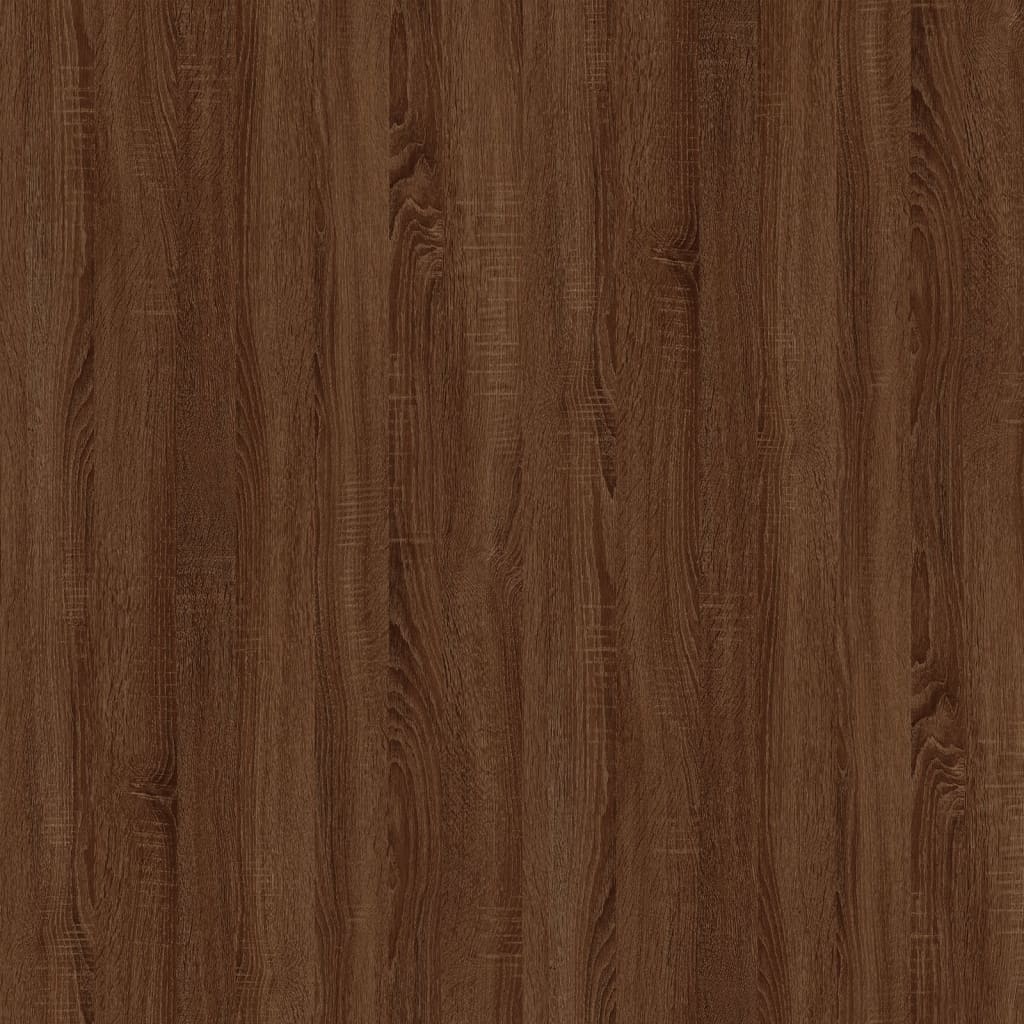 vidaXL Buffet marron aspect chêne 100x33x59,5 cm Bois d'ingénierie