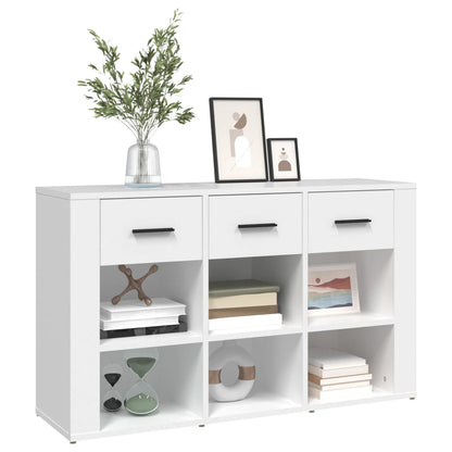 vidaXL Buffet blanc 100x30x59,5 cm en bois d'ingénierie