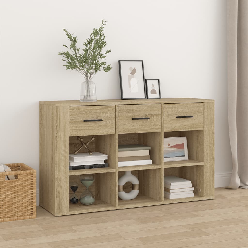 vidaXL Bahut chêne Sonoma 100x30x59,5 cm Bois d'ingénierie