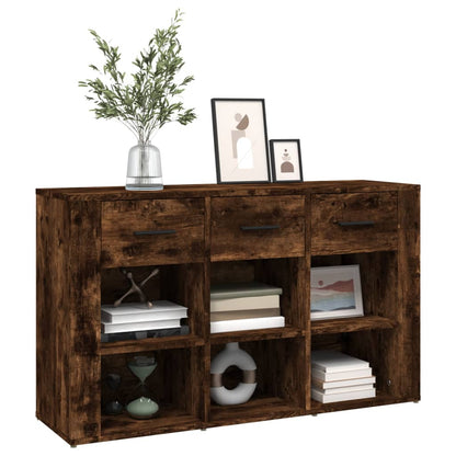 vidaXL Buffet Chêne fumé 100x30x59,5 cm Bois d'ingénierie