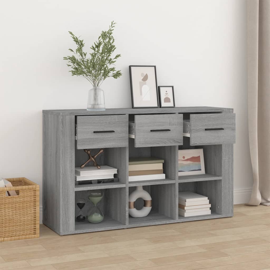 vidaXL Buffet bas gris Sonoma 100x30x59,5 cm en bois d'ingénierie