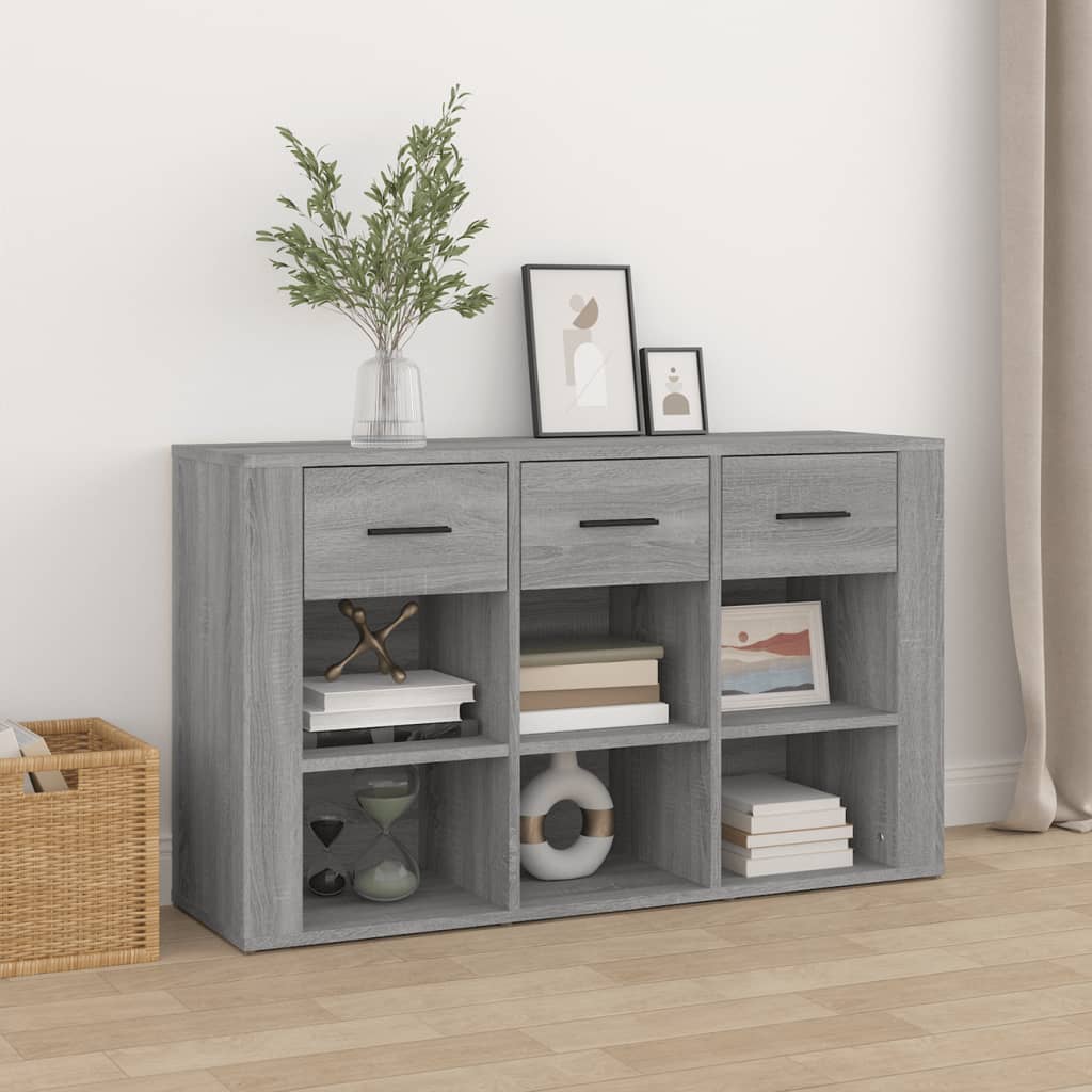 vidaXL Buffet bas gris Sonoma 100x30x59,5 cm en bois d'ingénierie