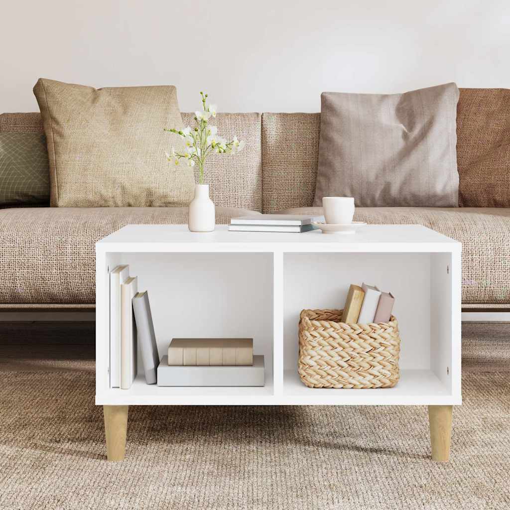 vidaXL Couchtisch Weiß 60x50x36,5 cm Holzwerkstoff