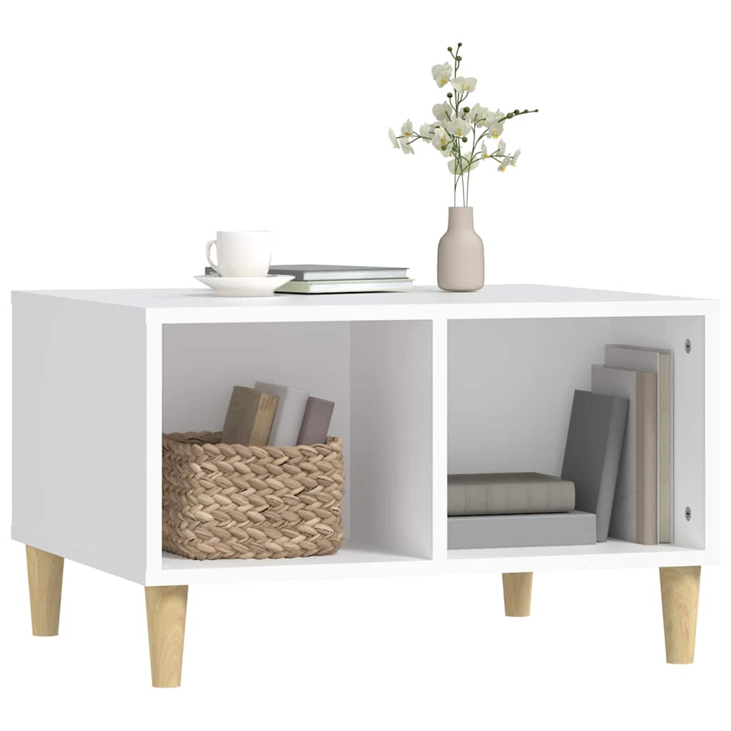 vidaXL Couchtisch Weiß 60x50x36,5 cm Holzwerkstoff