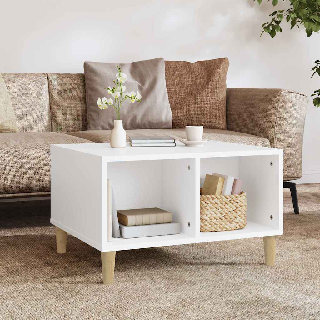 vidaXL Couchtisch Weiß 60x50x36,5 cm Holzwerkstoff