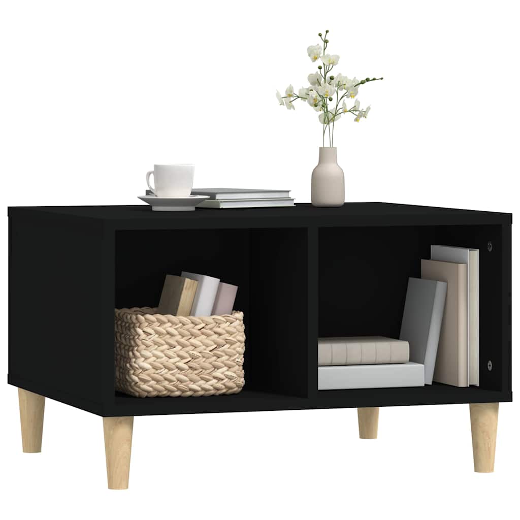 vidaXL Couchtisch Schwarz 60x50x36,5 cm Holzwerkstoff