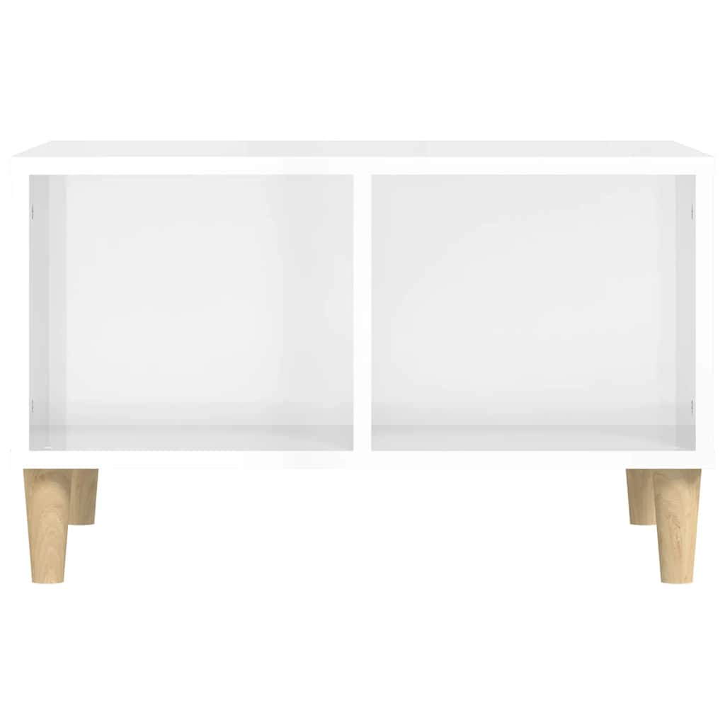 vidaXL Couchtisch Hochglanz-Weiß 60x50x36,5 cm Holzwerkstoff
