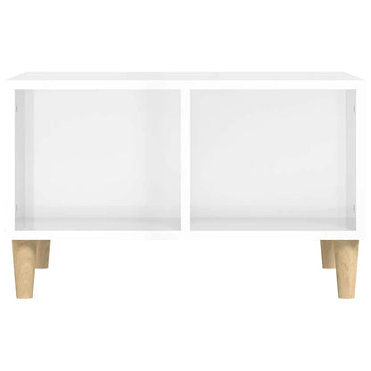 vidaXL Couchtisch Hochglanz-Weiß 60x50x36,5 cm Holzwerkstoff