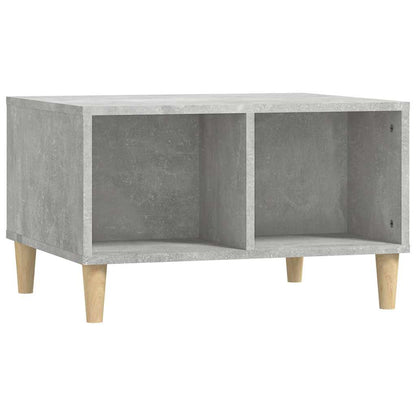 vidaXL Table basse gris béton 60x50x36,5 cm Bois d'ingénierie
