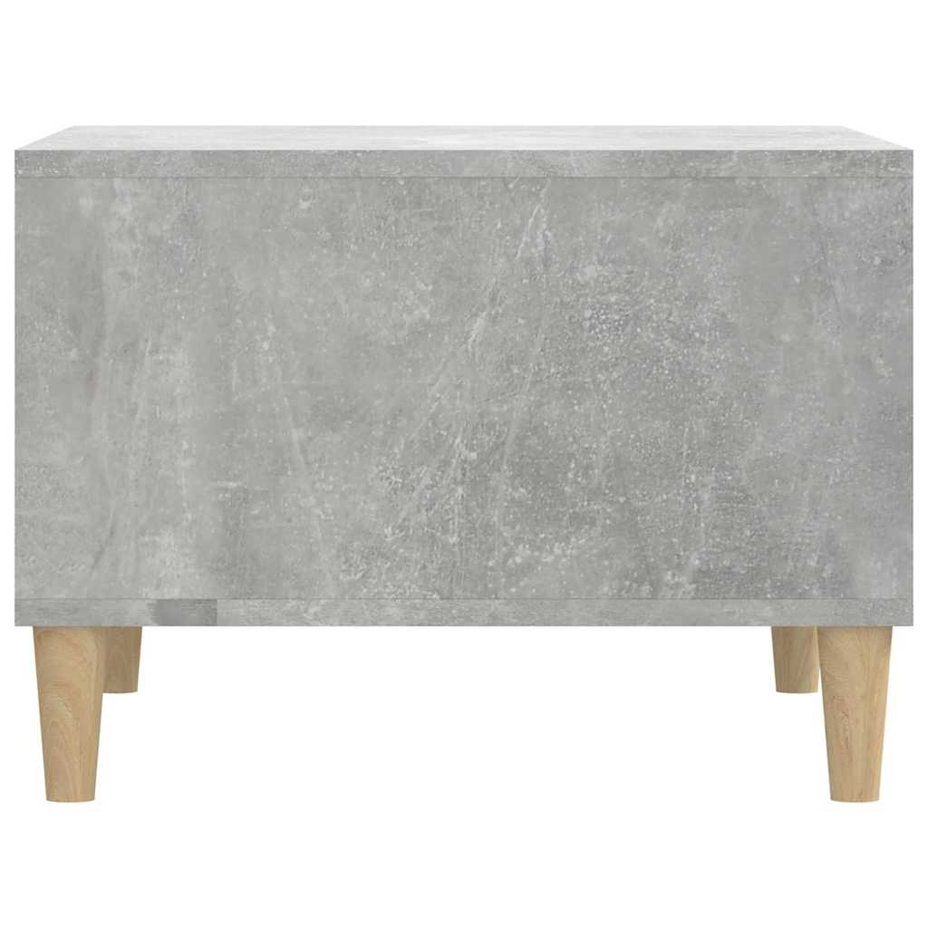 vidaXL Table basse gris béton 60x50x36,5 cm Bois d'ingénierie