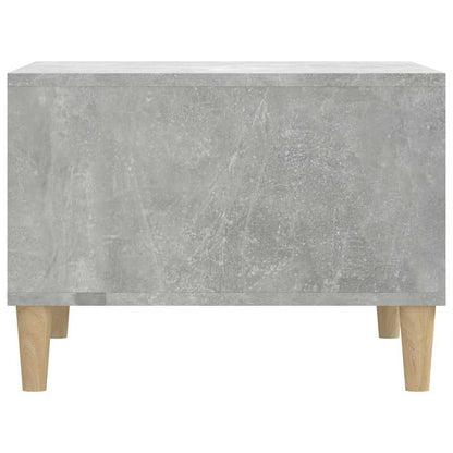 vidaXL Table basse gris béton 60x50x36,5 cm Bois d'ingénierie