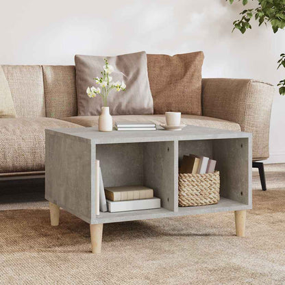 vidaXL Table basse gris béton 60x50x36,5 cm Bois d'ingénierie