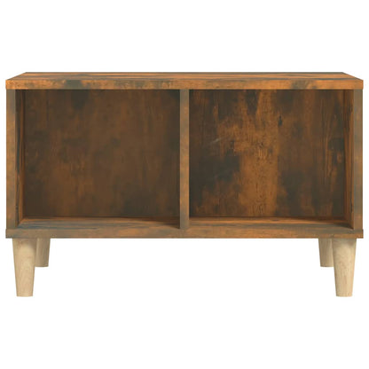 vidaXL Table basse chêne fumé 60x50x36,5 cm bois d'ingénierie