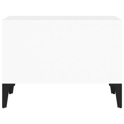 vidaXL Couchtisch Hochglanz-Weiß 60x50x36,5 cm Holzwerkstoff