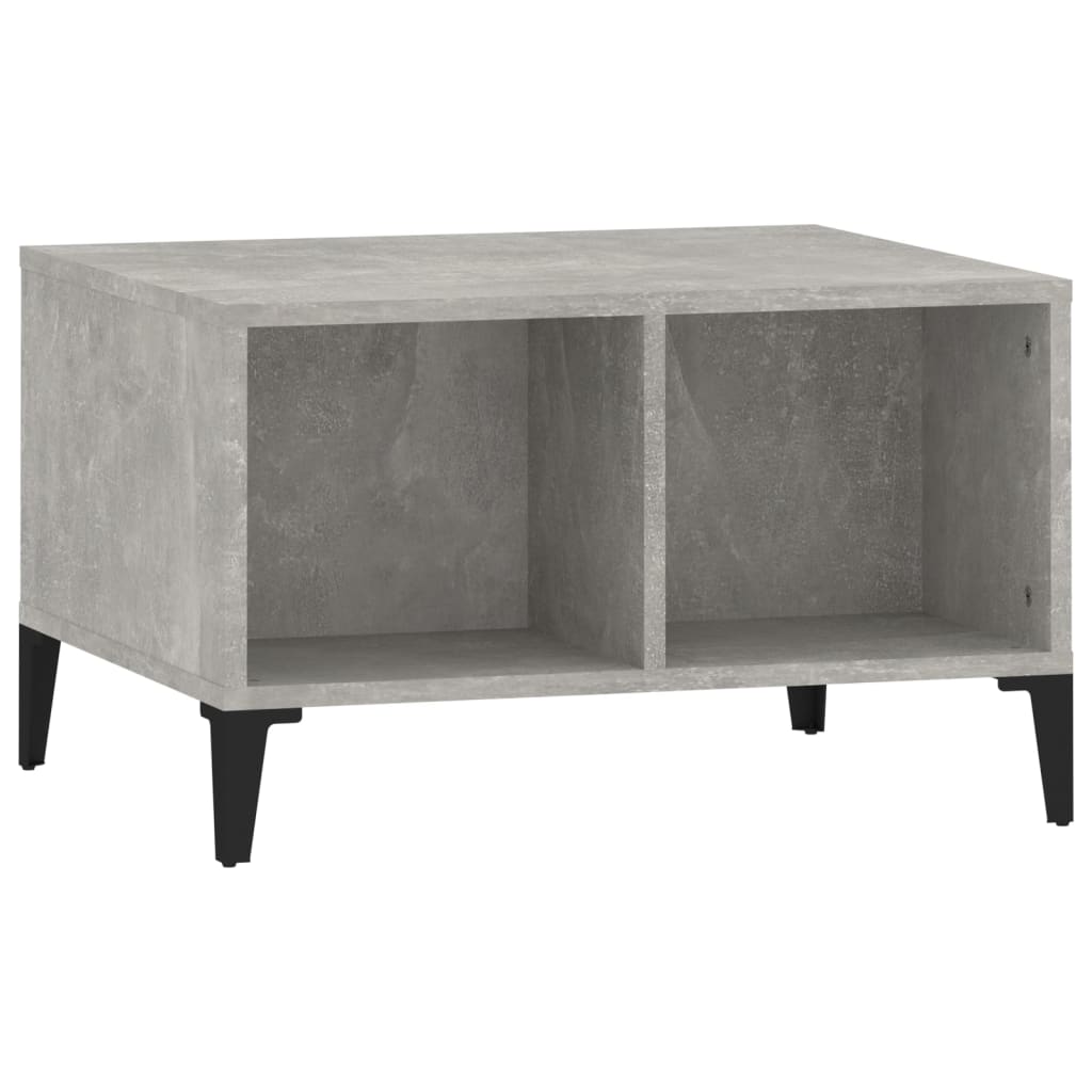 vidaXL Couchtisch Betongrau 60x50x36,5 cm Holzwerkstoff