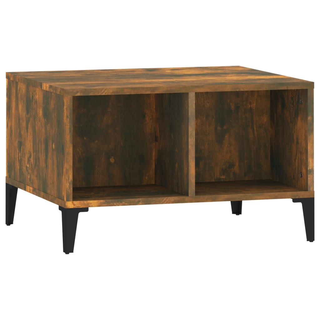 vidaXL Couchtisch Räuchereiche 60x50x36,5 cm Holzwerkstoff