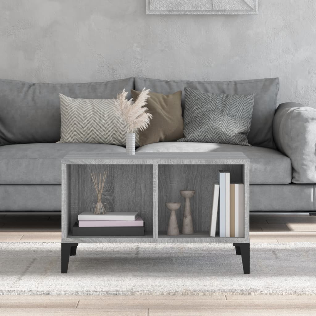 vidaXL Couchtisch Grau Sonoma 60x50x36,5 cm Holzwerkstoff