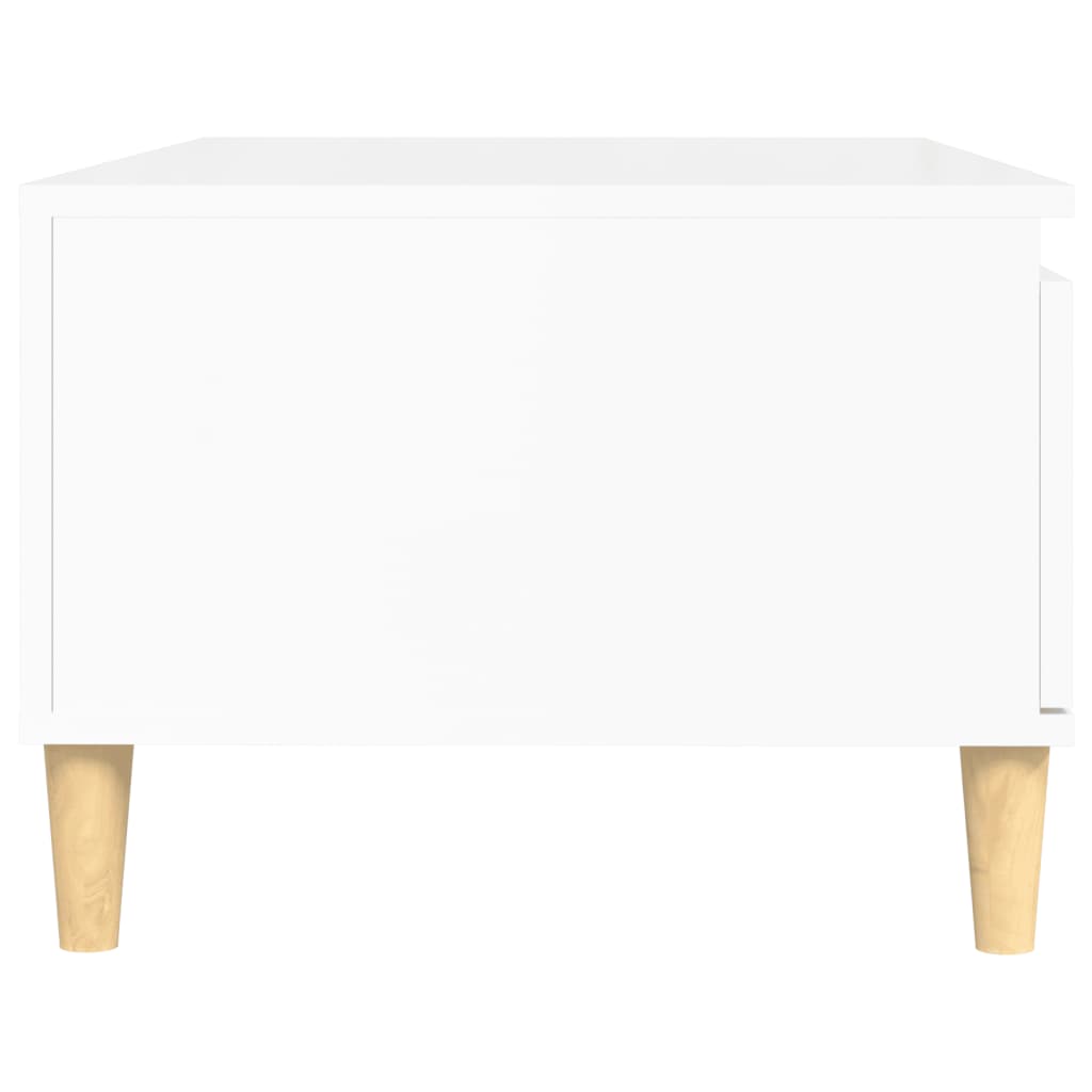 vidaXL Couchtisch Hochglanz-Weiß 90x50x36,5 cm Holzwerkstoff