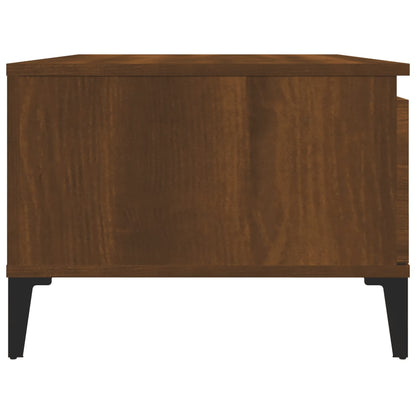 vidaXL Table basse marron aspect chêne 90x50x36,5 cm bois d'ingénierie