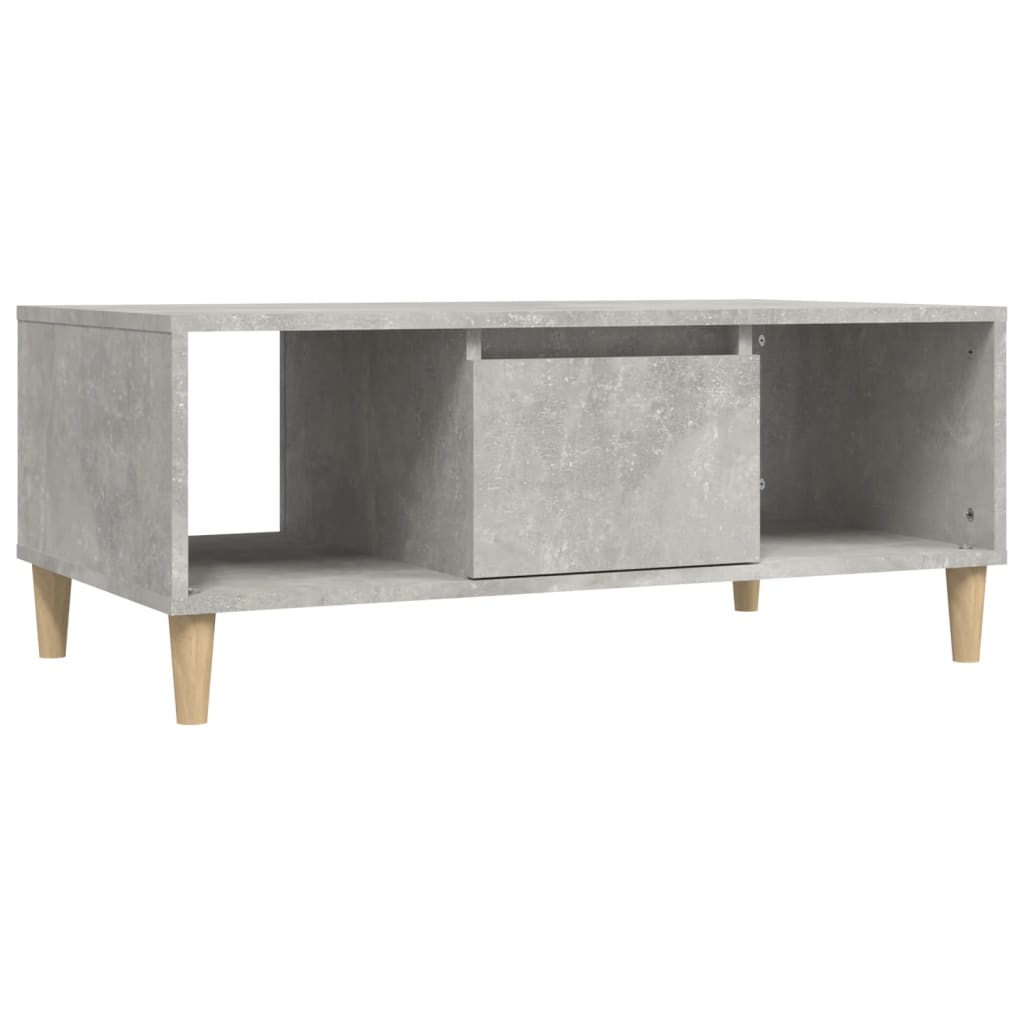 vidaXL Couchtisch Betongrau 90x50x36,5 cm Holzwerkstoff