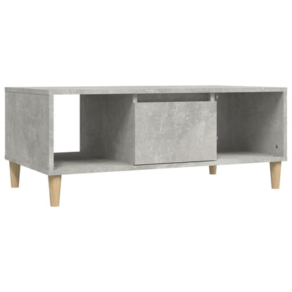 vidaXL Couchtisch Betongrau 90x50x36,5 cm Holzwerkstoff