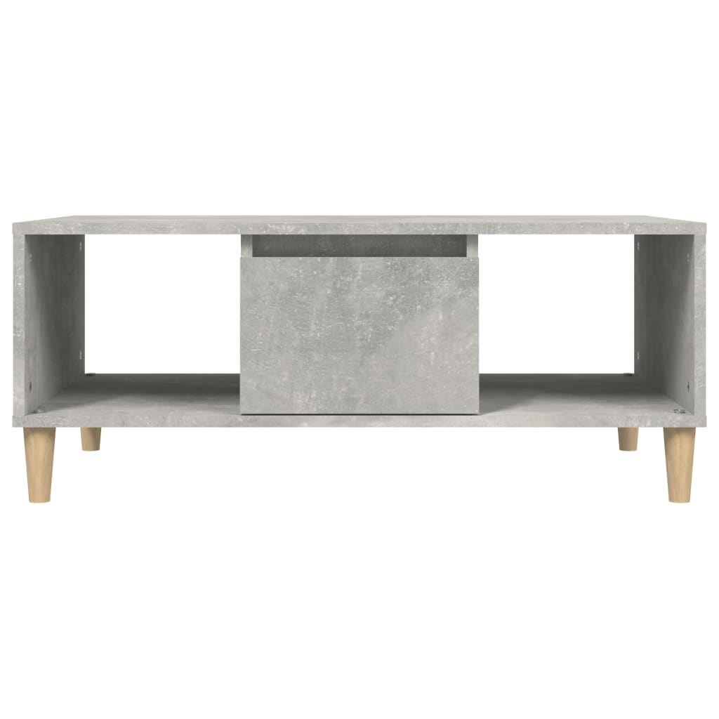 vidaXL Couchtisch Betongrau 90x50x36,5 cm Holzwerkstoff
