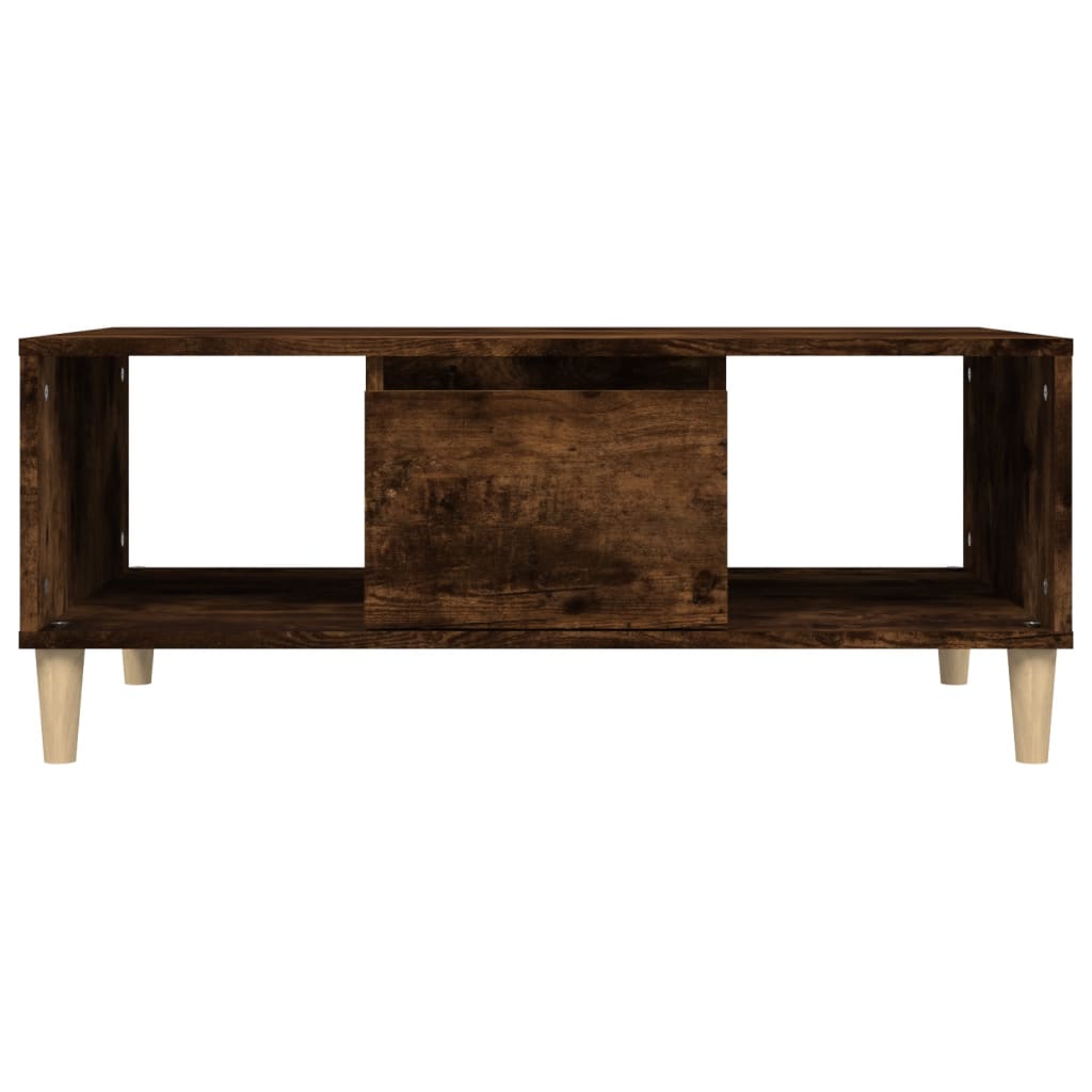 vidaXL Couchtisch Räuchereiche 90x50x36,5 cm Holzwerkstoff