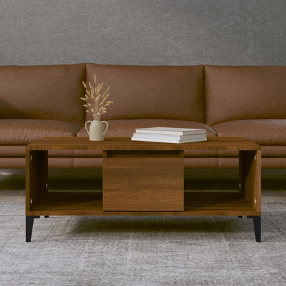 vidaXL Couchtisch Braun Eichen-Optik 90x50x36,5 cm Holzwerkstoff