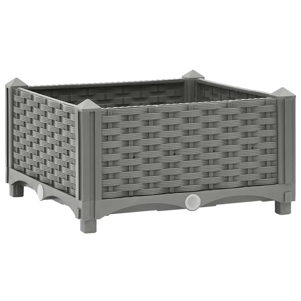 vidaXL Carré potager 40x40x23 cm en polypropylène