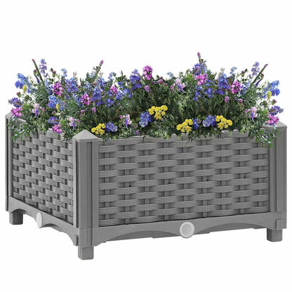 vidaXL Carré potager 40x40x23 cm en polypropylène